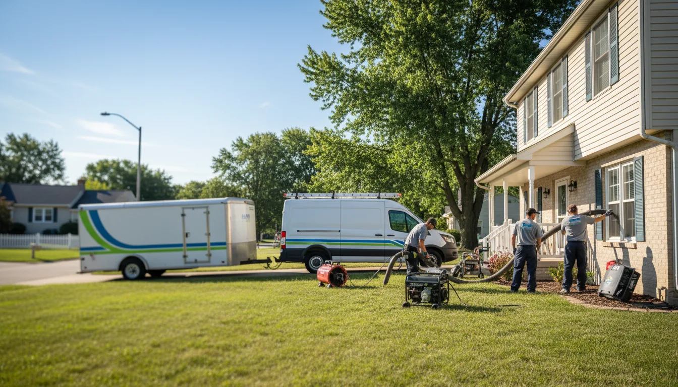 Flooded Basement Restoration And Cleanup With Repair in New Paris, IN near me